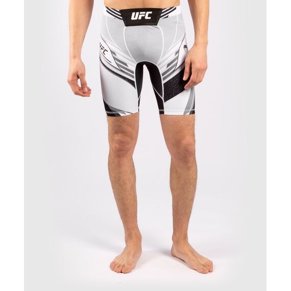 UFC Authentic Fight Night Men's Vale Tudo Shorts - Long Fit, Size: M, Colour: Weiss, Size: M