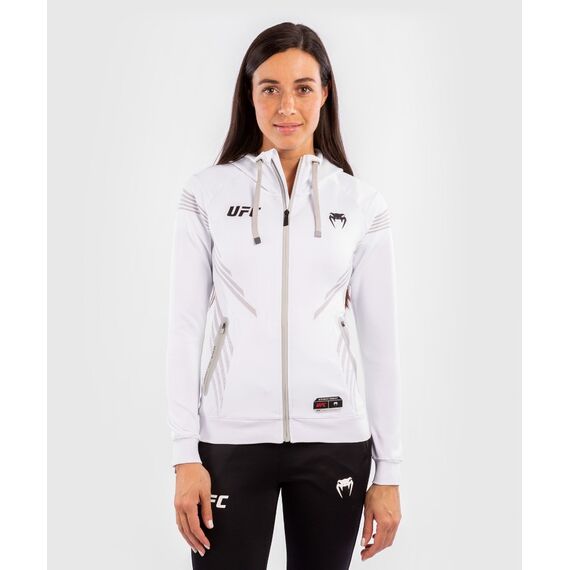 UFC Authentic Fight Night Women's Walkout Hoodie, Colour: Weiss, Size: L