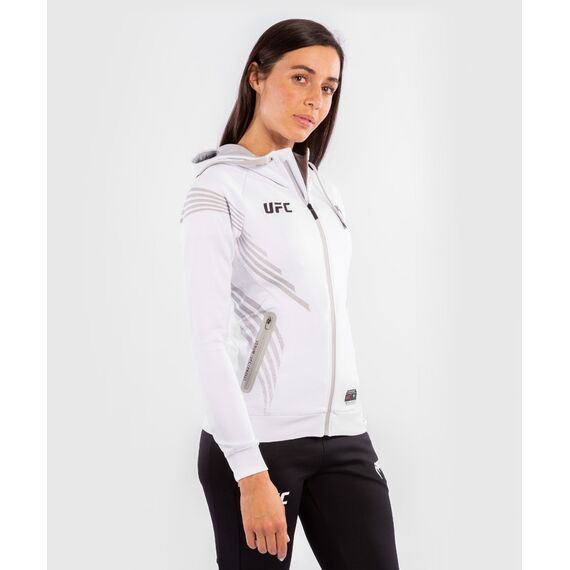 UFC Authentic Fight Night Women's Walkout Hoodie, Colour: Weiss, Size: L, 6 image