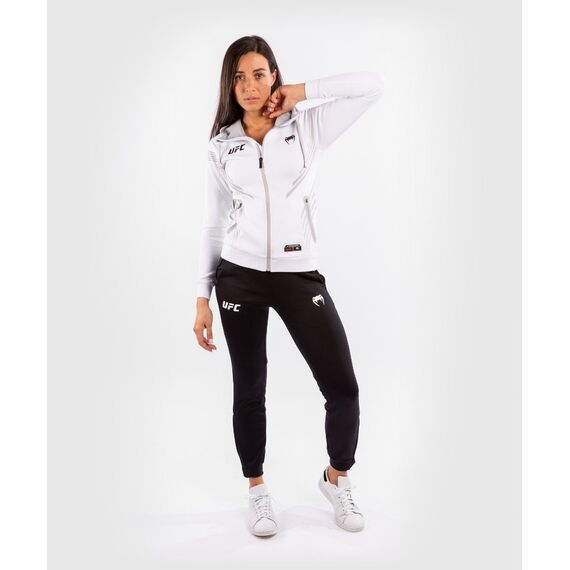 UFC Authentic Fight Night Women's Walkout Hoodie, Colour: Weiss, Size: L, 8 image