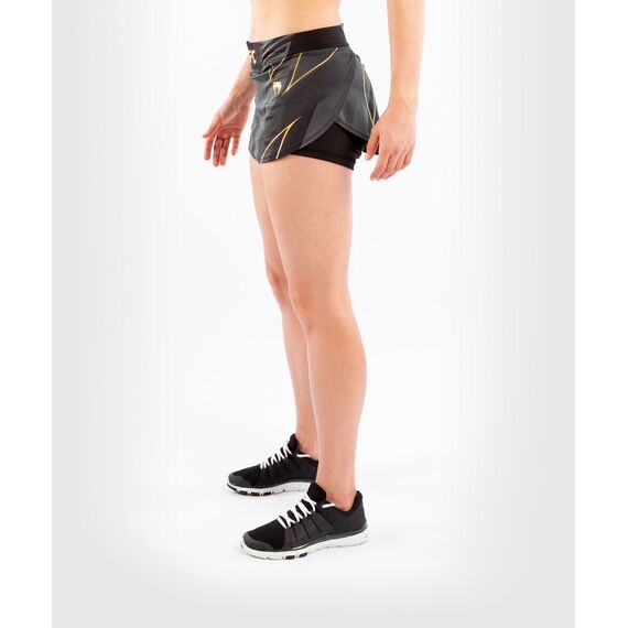UFC Authentic Fight Night Women's Skort, Colour: Gold, Size: L, 7 image