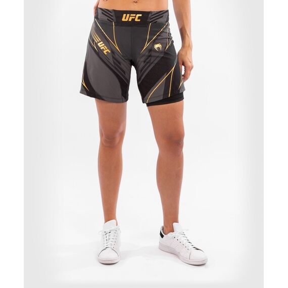 UFC Authentic Fight Night Women's Shorts - Long Fit, Colore: Oro , Size: M, 5 image
