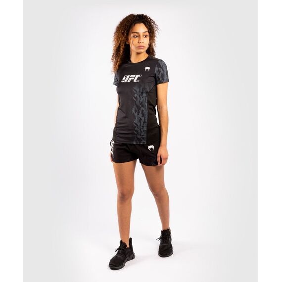 UFC Authentic Fight Week Women's Performance Short Sleeve T-shirt, Size: L, Colour: Schwarz, Size: L, 5 image