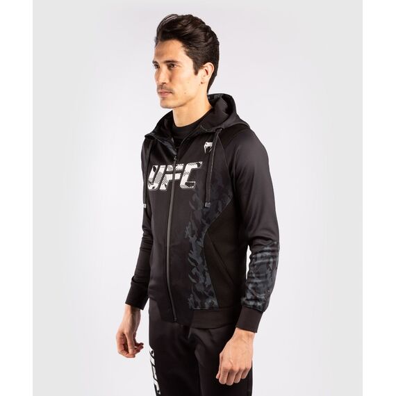 UFC Authentic Fight Week Men's Zip Hoodie, Size: XL, Colour: Schwarz, 4 image