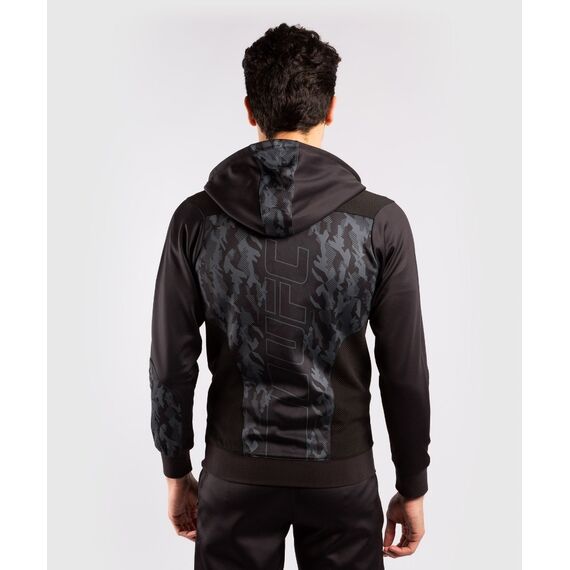 UFC Authentic Fight Week Men's Zip Hoodie, Size: XL, Colour: Schwarz, 5 image