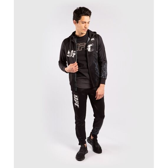 UFC Authentic Fight Week Men's Zip Hoodie, Size: XL, Colour: Schwarz, 6 image