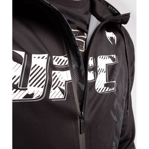 UFC Authentic Fight Week Men's Zip Hoodie, Size: XL, Colour: Schwarz, 7 image
