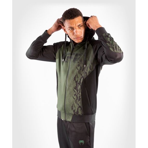 UFC Authentic Fight Week  Kapuzenpullover mit Reißverschluss, Bekleidungsgrösse: L, Farbe: Khaki, 6 image