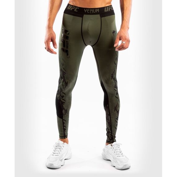 UFC Authentic Fight Week Men's Performance Tight, Size: M, Colour: Khaki, Size: M
