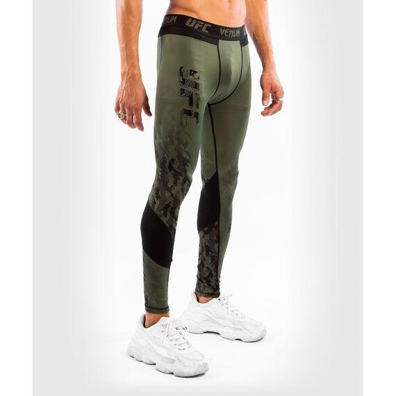 UFC Authentic Fight Week Men's Performance Tight, Size: M, Colour: Khaki, Size: M, 3 image