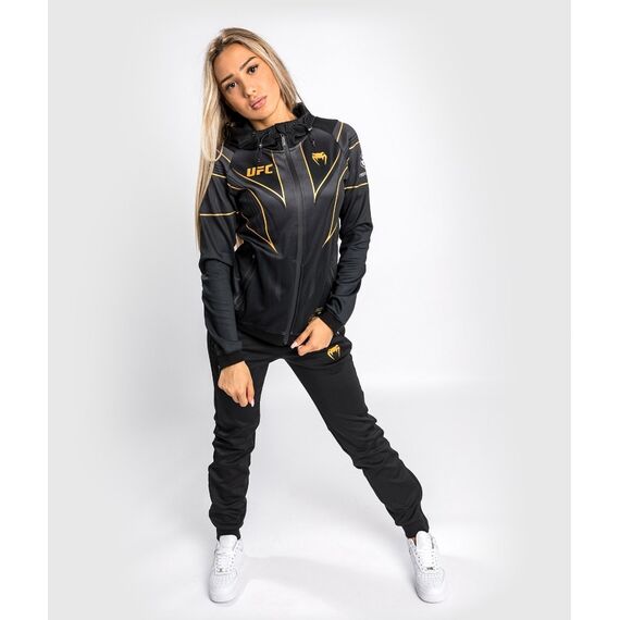 UFC Authentic Fight Night 2.0 Women's Walkout Hoodie, Size: M, Colour: Schwarz, 4 image