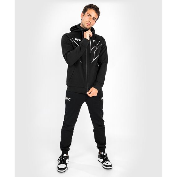 UFC Fight Night 2.0 Replica Men's Full Zip Hoodie, Size: L, Colour: Schwarz