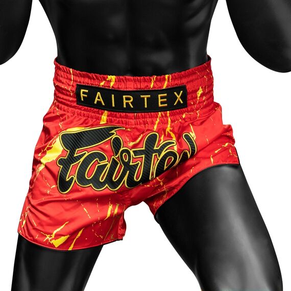 Muay Thai Shorts Fairtex Inferno, Size: L, Colour: Rot, 3 image