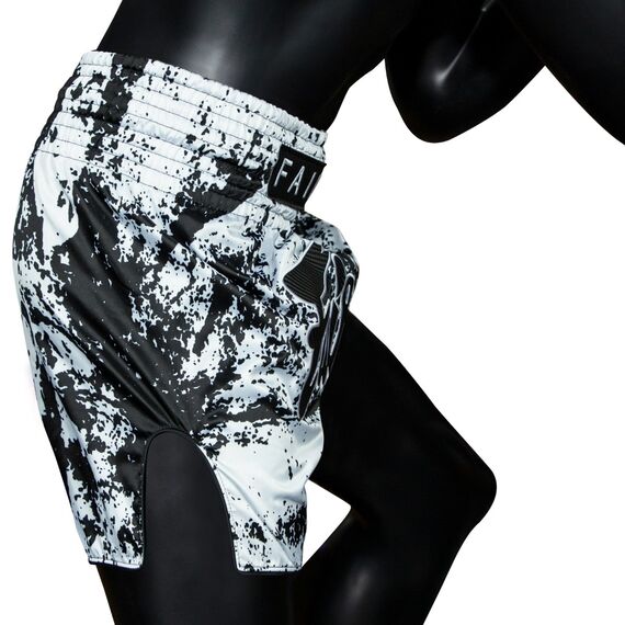 Muay Thai Shorts Fairtex Grunge, Size: L, Colour: Weiss, 3 image