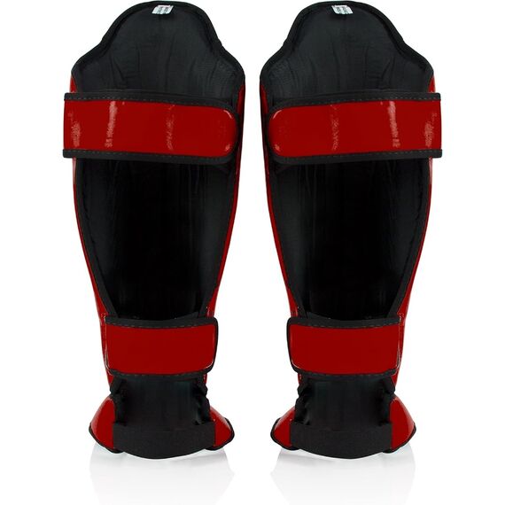 Protèges-Tibias Fairtex SP5 Compétition, Taille: L, Couleur: Rouge, 2 image