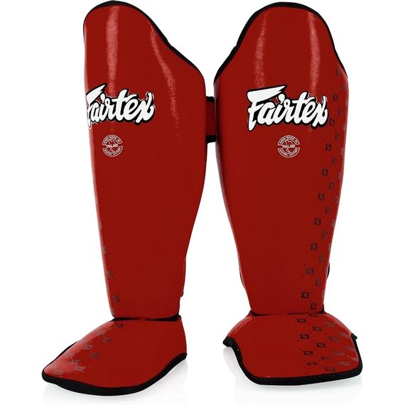 Shin guards Fairtex SP5 Compétition, Size: M, Colour: Rot