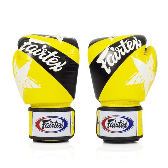 Gants de boxe Fairtex BGV1 Nation Print, Couleur: Jaune, OZ: 10oz, 2 image