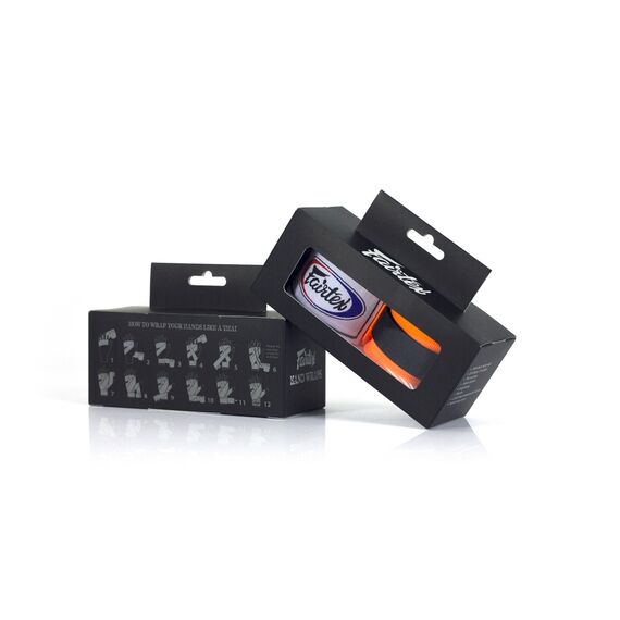 Boxbandagen Fairtex 4.5m Orange, Farbe: Orange, Länge: 4.5m, 3 image