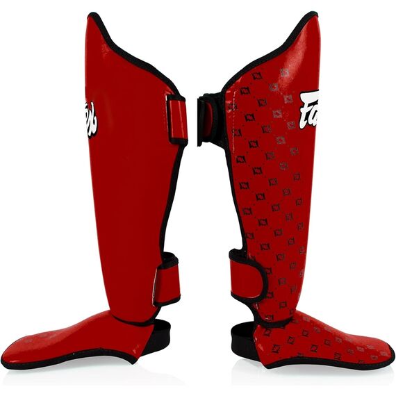 Fairtex SP5 Shin Guards – Built for Competition, Size: L, Colour: Rot, 3 image