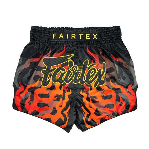 Short de Muay Thai Fairtex Volcano, Taille: M, Couleur: Orange