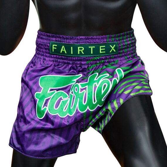 Short de Muay Thai Fairtex Racer, Taille: S, Couleur: Violet, 3 image