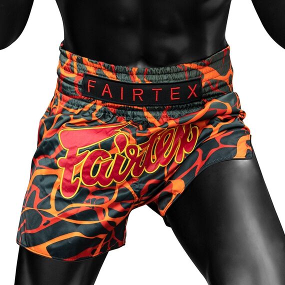 Muay Thai Shorts Fairtex Magma, Bekleidungsgrösse: XL, Farbe: Rot, 3 image