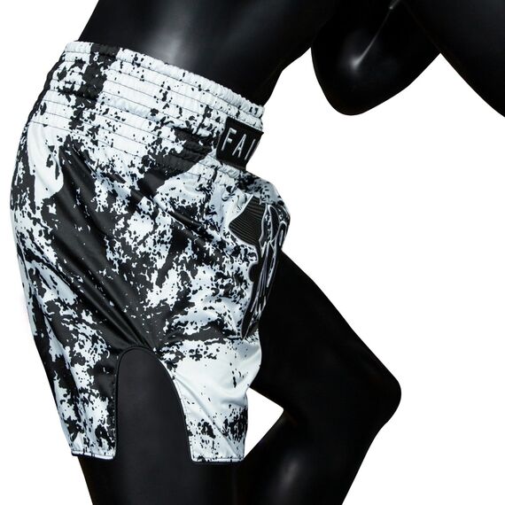 Muay Thai Shorts Fairtex Grunge, Bekleidungsgrösse: 2XL, Farbe: Weiss, 3 image