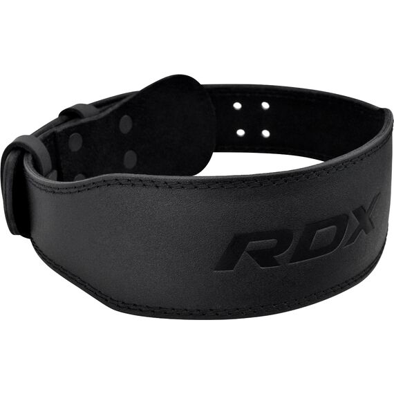 RDX 4 Inch Padded Leather Weightlifting Fitness Gym Belt, Size: 2XL, Colour: Schwarz