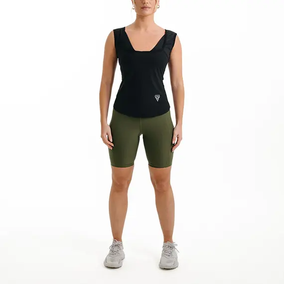 Short de Sudation Femme, Taille: 2XL, Couleur: Kaki