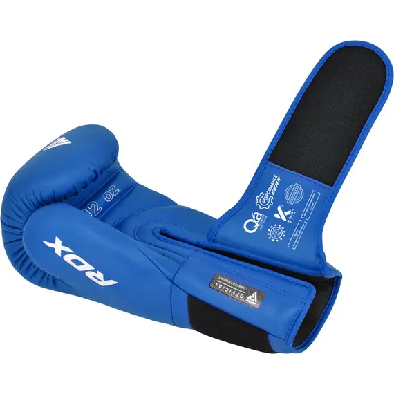 Gants de Boxe RDX pour Compétitions Amateurs, Couleur: Bleu, OZ: 10oz, 4 image