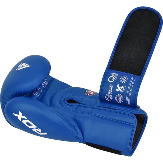 Gants de Boxe RDX pour Compétitions Amateurs, Couleur: Bleu, OZ: 10oz, 2 image