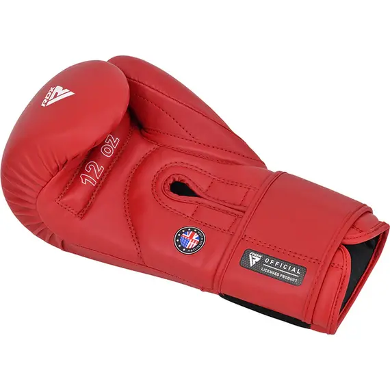 Gants de Boxe RDX pour Compétitions Amateurs, Couleur: Rouge, OZ: 10oz, 4 image