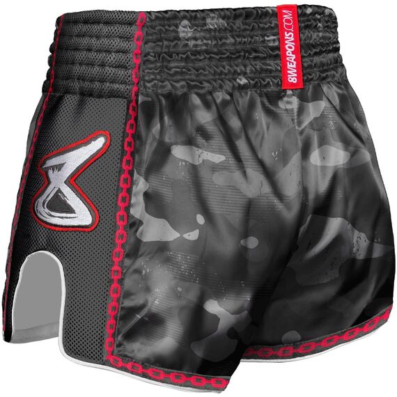 8 WEAPONS Muay Thai Shorts, Urban Camo 2.0, Size: S, Colour: Schwarz, 2 image