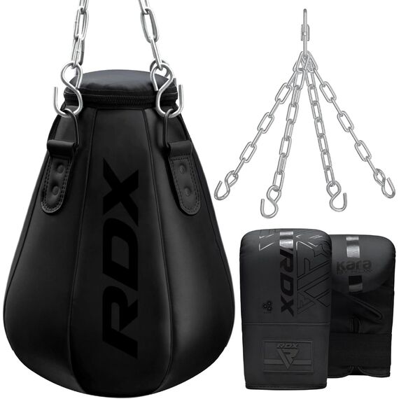 3PC PUNCH BAG MAIZE FULL BLACK, Colour: Schwarz, Additional Weight: 15
