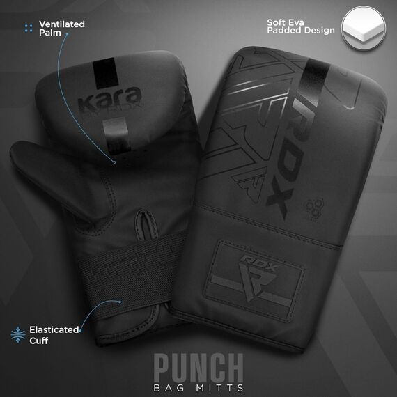 3PC PUNCH BAG MAIZE FULL BLACK, Colour: Schwarz, Additional Weight: 15, 6 image