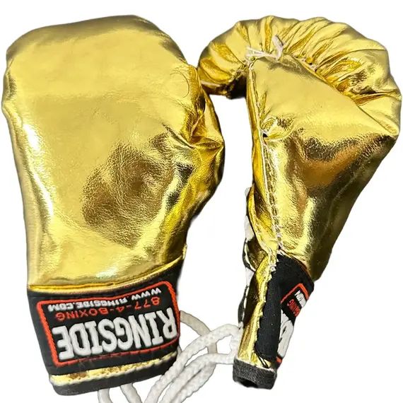 Ringside Miniature Bag Gloves, Taille: Taille unique, Couleur: Dore, 4 image