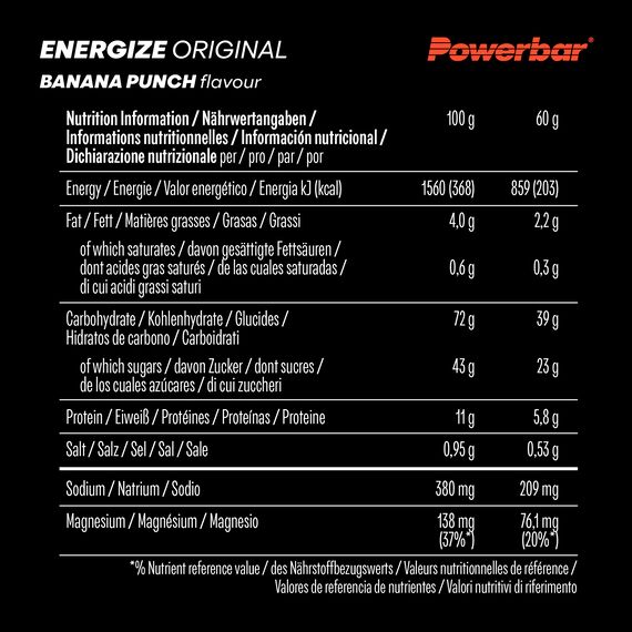 Energize Original 55g Powerbar (set of 15) | Banana, 3 image