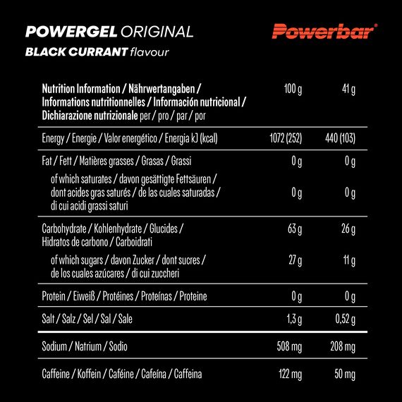 PowerGel Original 41g Powerbar (pack of 24) | Cassis, 4 image
