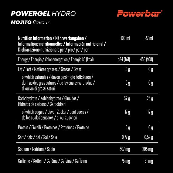 PowerGel Hydro 67ml Powerbar (lot de 24) | Mojito, 3 image