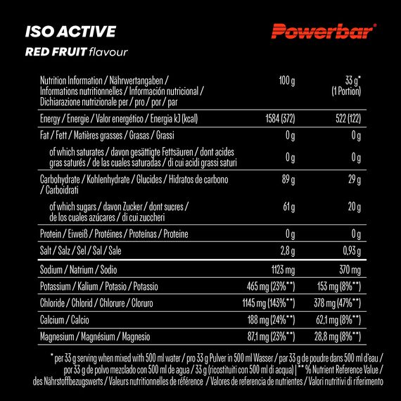 Isoactive 600g PowerBar | Red fruits, 2 image