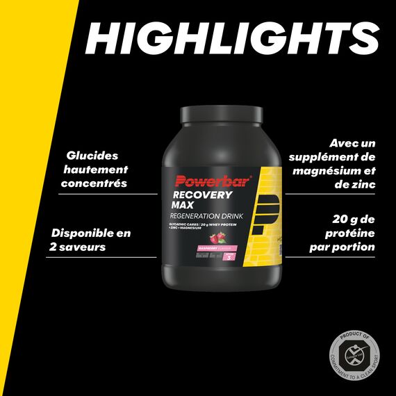 Recovery Max 1144g PowerBar | Framboise, 2 image