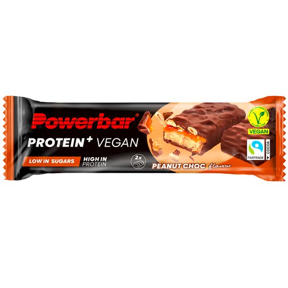 Vegan protein bar 2x21g PowerBar (pack of 12) | Chocolate Peanuts, 2 image