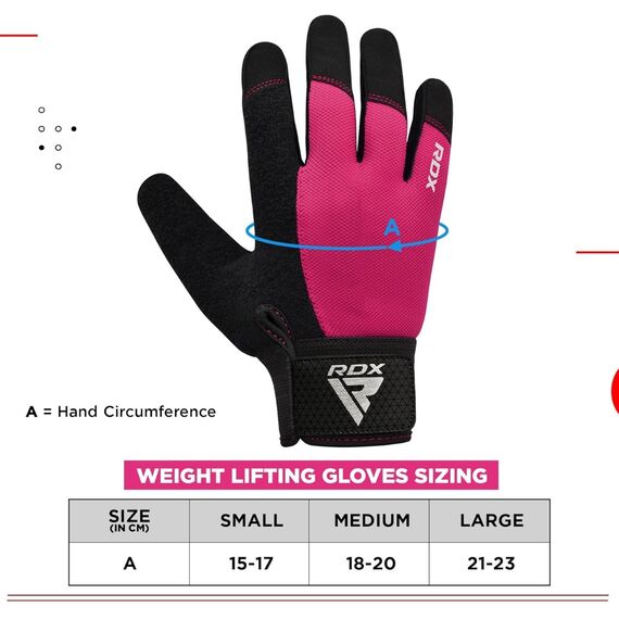 Fitness-Handschuhe W1 – Vollfinger, Bekleidungsgrösse: L, Farbe: Rosa, 6 image