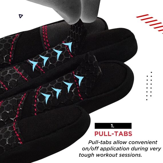 Fitness-Handschuhe W1 – Vollfinger, Bekleidungsgrösse: M, Farbe: Rosa, 7 image