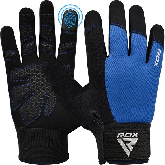 Gants de musculation W1 – Gants entiers, Taille: M, Couleur: Bleu