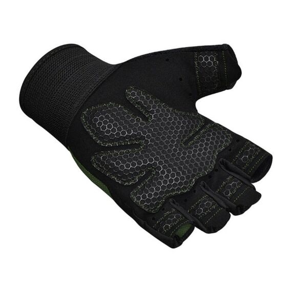 Fitness-Handschuhe W1 – Halbfinger, Bekleidungsgrösse: M, Farbe: Schwarz, 3 image