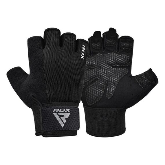 Fitness-Handschuhe W1 – Halbfinger, Bekleidungsgrösse: M, Farbe: Schwarz, 4 image