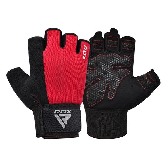 Fitness-Handschuhe W1 – Halbfinger, Bekleidungsgrösse: M, Farbe: Rot, 3 image