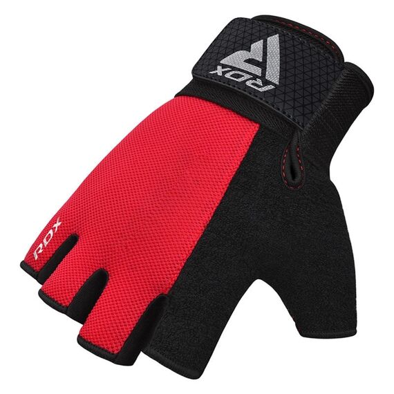 Fitness-Handschuhe W1 – Halbfinger, Bekleidungsgrösse: M, Farbe: Rot, 4 image