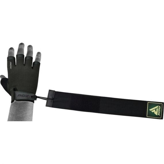 RDX T2 – Halbfinger-Handschuhe, Grip & Komfort im Gym, Bekleidungsgrösse: XL, Farbe: Grün, 2 image